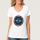 Auge des Universums Der Blick in die Unendlichkeit T-Shirt (Vorderseite)