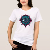Auge des Universums Der Blick in die Unendlichkeit Tri-Blend Shirt (Vorderseite)