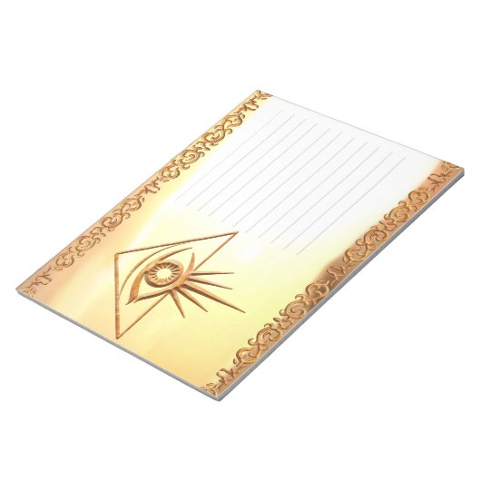 Auge des Vorsehens Notizblock (angewinkelt)