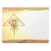 Auge des Vorsehens Notizblock (Vorderseite)