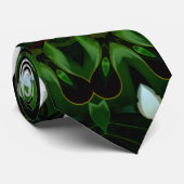 Auge des weißen Magnolien Krawatte (Gerollt)