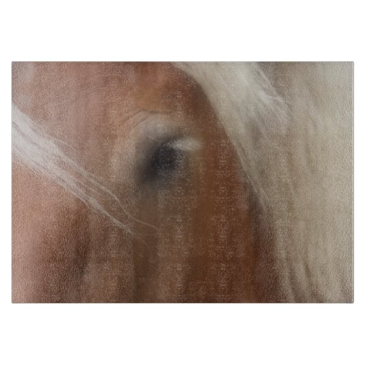 Auge eines belgischen Pferdefleischs Schneidebrett (Vorderseite)