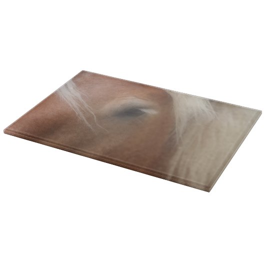 Auge eines belgischen Pferdefleischs Schneidebrett (Ecke)