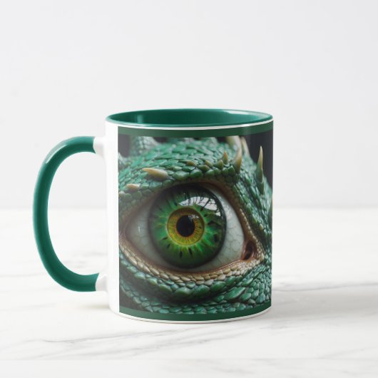 Auge eines Drachen Fantasiekunst Tasse (Links)