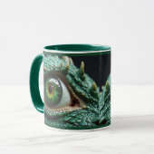 Auge eines Drachen Fantasiekunst Tasse (Vorderseite Links)