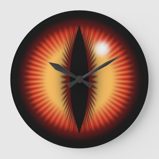 Auge eines Drachen Große Wanduhr (Vorderseite)