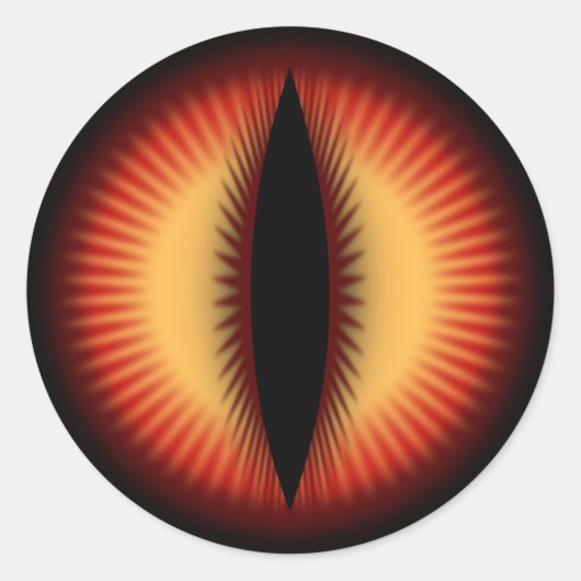 Auge eines Drachenglücks Runder Aufkleber (Vorderseite)