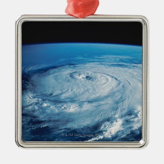 Auge eines Hurrikans Ornament Aus Metall (Vorne)