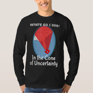 Auge eines Hurrikans Season Cone der Unsicherheit  T-Shirt
