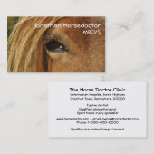 Auge eines Pferds Visitenkarte (Vorne/Hinten)