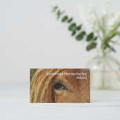 Auge eines Pferds Visitenkarte (Stehend Vorderseite)