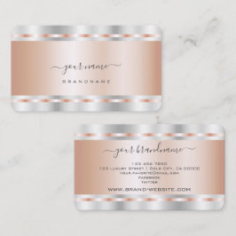 Auge Fangen Rose Gold und Silber Beruflich Visitenkarte