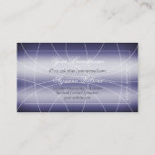 Auge fängt blau-modern mit Diamanten und Logos Visitenkarte (Rückseite)