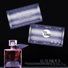 Auge fängt blau-modern mit Diamanten und Logos Visitenkarte