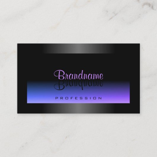 Auge fängt Schwarz Blau und Rosa Gradient Visitenkarte (Vorderseite)