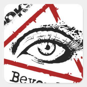 Auge font.png quadratischer aufkleber