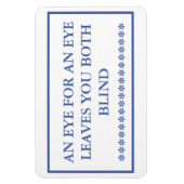 AUGE FÜR EIN AUGE BLÄTTER, DIE SIE SOWOHL BLIND MA MAGNET (Vertikal)
