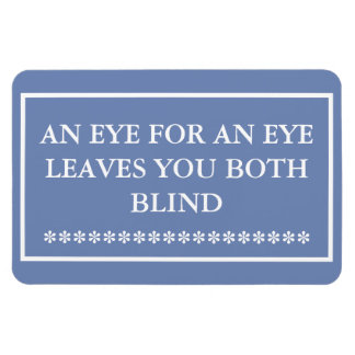 AUGE FÜR EIN AUGE BLÄTTER SIE SOWOHL BLIND MAGNET 
