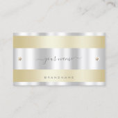 Auge Gold und Silber mit Imitaten Rhinestone Visitenkarte (Vorderseite)