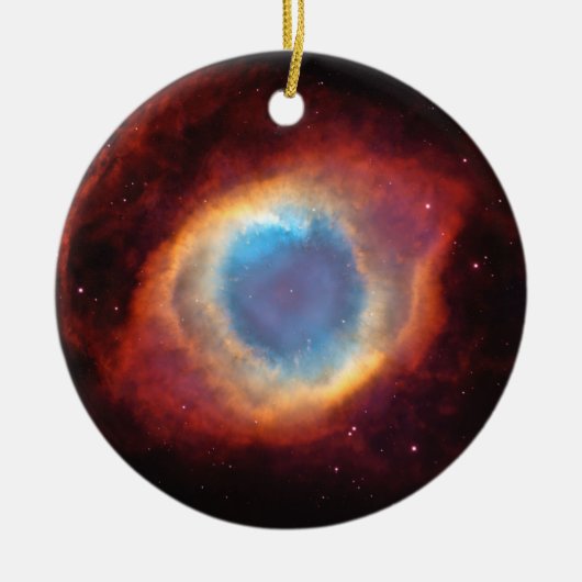 Auge Gottes Helix Neula Sterne Rot Blauer Ornament (Vorne)