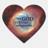 Auge Gottes Herz-Aufkleber (Vorderseite)