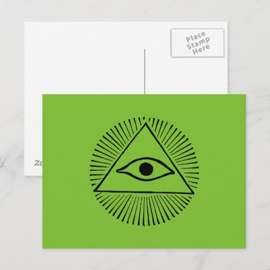 Auge Gottes Postkarte (Vorne/Hinten)