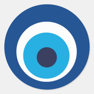 auge Grieche Runder Aufkleber