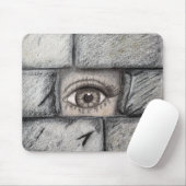 "Auge hinter der Mauer" Mousepad (Mit Mouse)