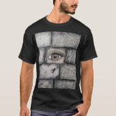 "Auge hinter der Mauer" T-Shirt (Vorderseite)