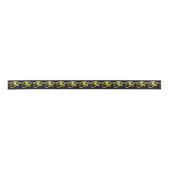 Auge horus des ägyptischen Symbolschwarzen Satinband (Vorderseite)