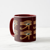 Auge Horus Wadjet Tasse Ägyptische Kunst (Vorderseite Links)