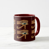 Auge Horus Wadjet Tasse Ägyptische Kunst (VorderseiteRechts)