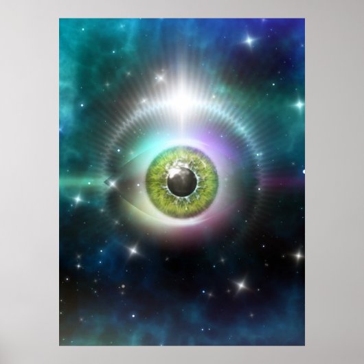 Auge im Weltraum Poster (Vorne)