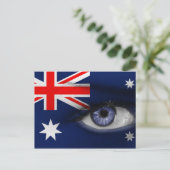 Auge in Australien Postkarte (Stehend Vorderseite)