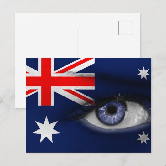 Auge in Australien Postkarte (Vorne/Hinten)