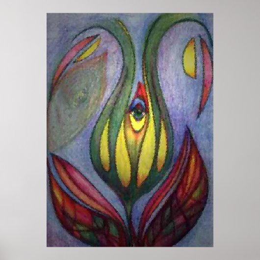 Auge in Calyx von Vicktorya Stone Poster (Vorne)