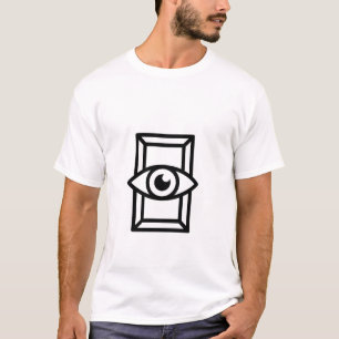 Auge in der Tür Weird Minimal T-Shirt