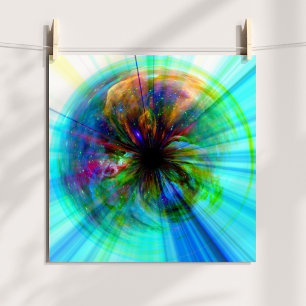 Auge in Orion Einzigartige Kunst im digitalen Welt Poster