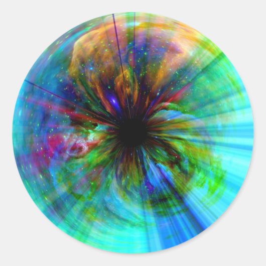 Auge in Orion Runder Aufkleber (Vorderseite)