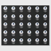 Auge ist was Auge ist Funny Eyeball Puppe Dark BG Geschenkpapier (Flach)