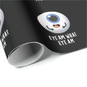 Auge ist was Auge ist Funny Eyeball Puppe Dark BG Geschenkpapier (Rolleneckpunkt)