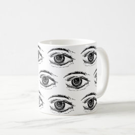 Auge Kaffeetasse