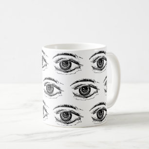 Auge Kaffeetasse