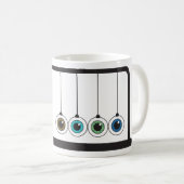 Auge-Knallenden Newtons Wiegen-Tasse Kaffeetasse (VorderseiteRechts)