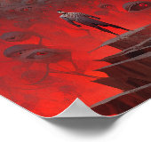 Auge Kreaturen Surrealer Horror Kunst Poster (Ecke)