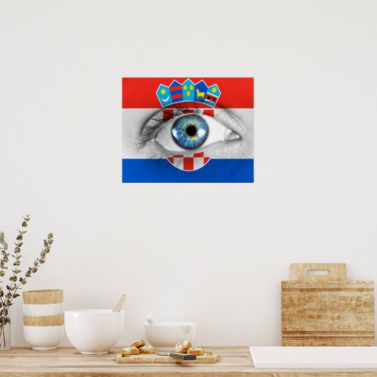 Auge Kroatiens Poster (Küche)