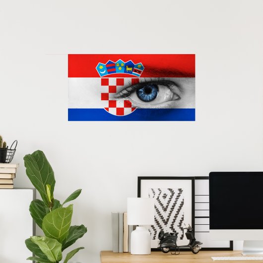 Auge Kroatiens Poster (Heimbüro)