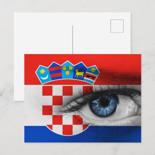 Auge Kroatiens Postkarte (Vorne/Hinten)