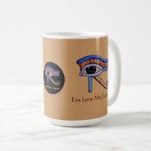 "Auge Liebe mein Kaffee!" Tassen (VorderseiteRechts)