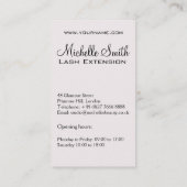 Auge mit Glaskeramikkarte Visitenkarte (Rückseite)